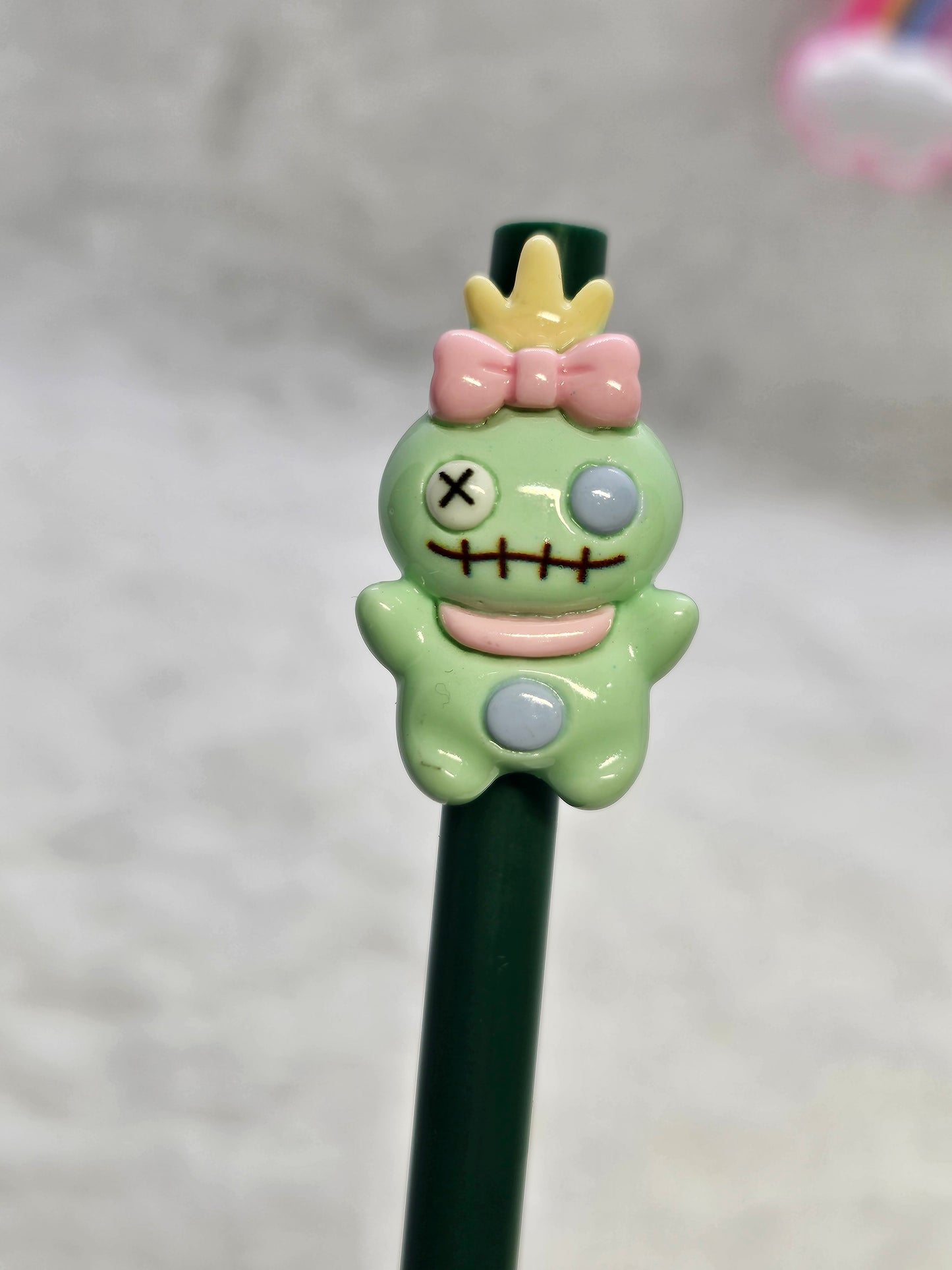 Stitch lip- Straw/pencil or pen charms