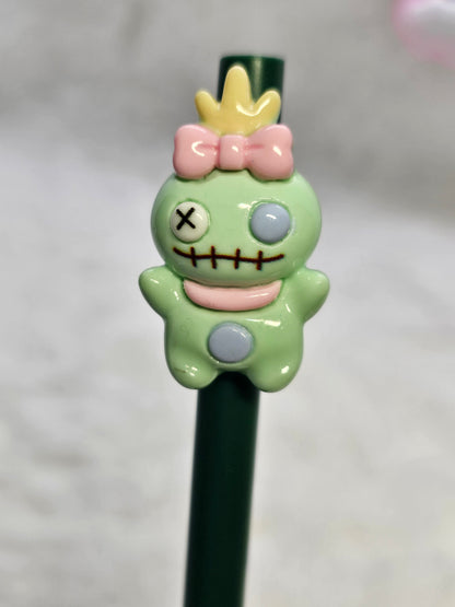 Stitch lip- Straw/pencil or pen charms