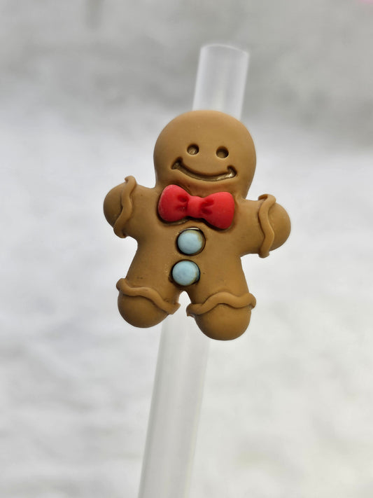 Ginger bread- Straw/pencil or pen charms