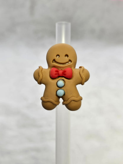 Ginger bread- Straw/pencil or pen charms