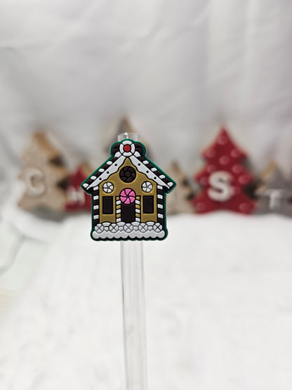 Ginger House- Straw/pencil or pen charms