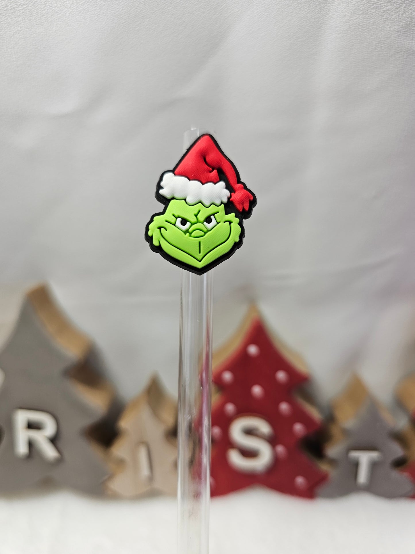 Grinch 002- Straw/pencil or pen charms