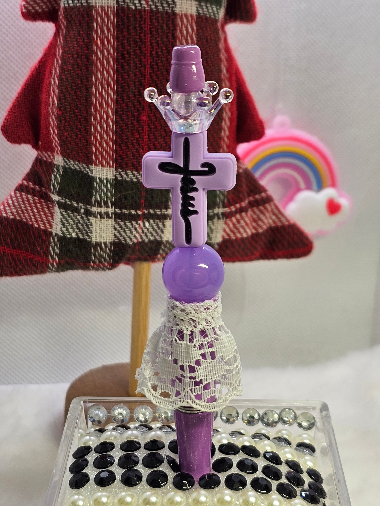 Purple Jesus -Beadable pen