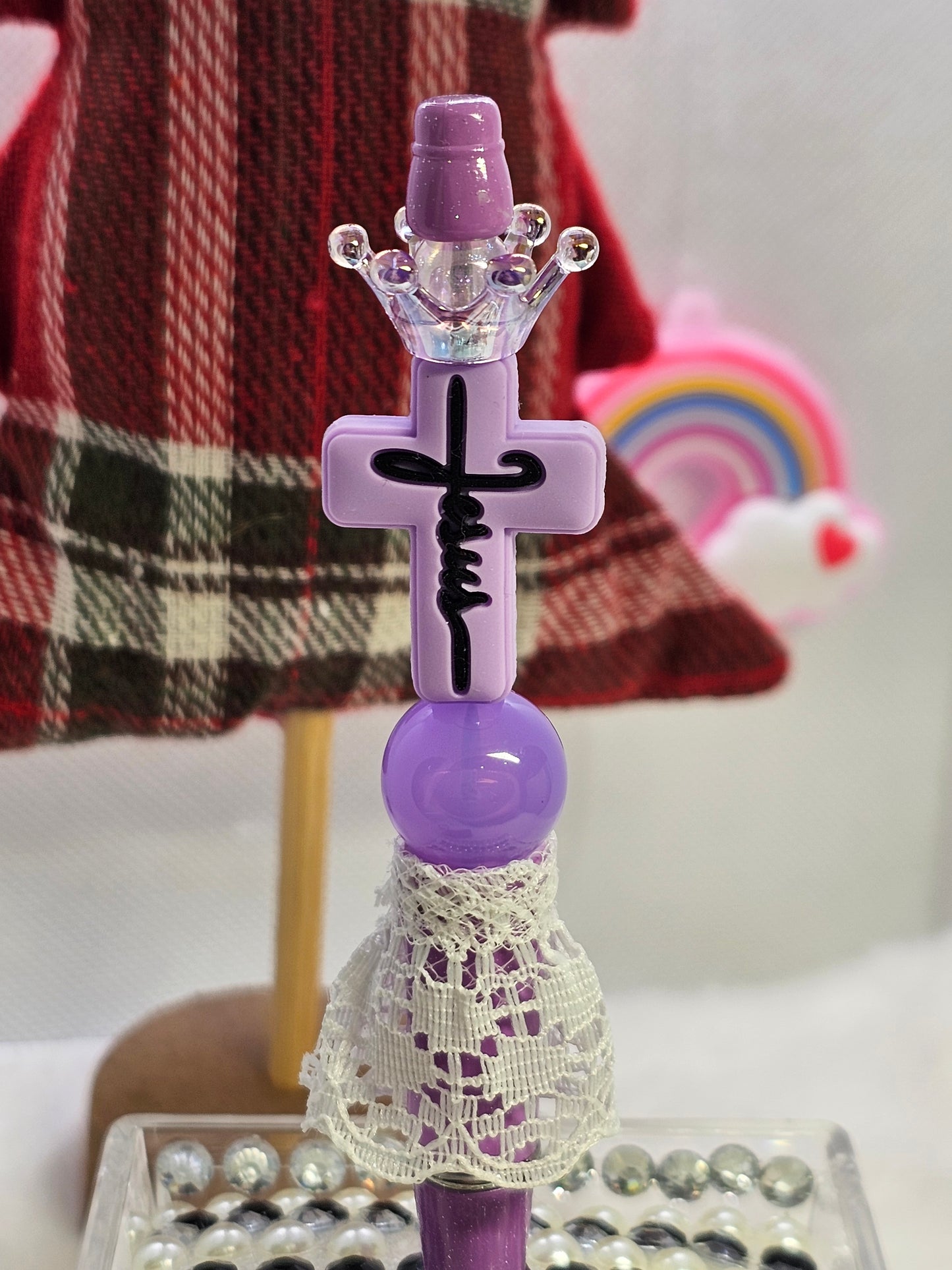 Purple Jesus -Beadable pen