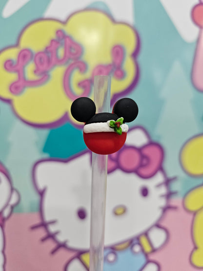 Mickey 003- Straw/pencil or pen charms