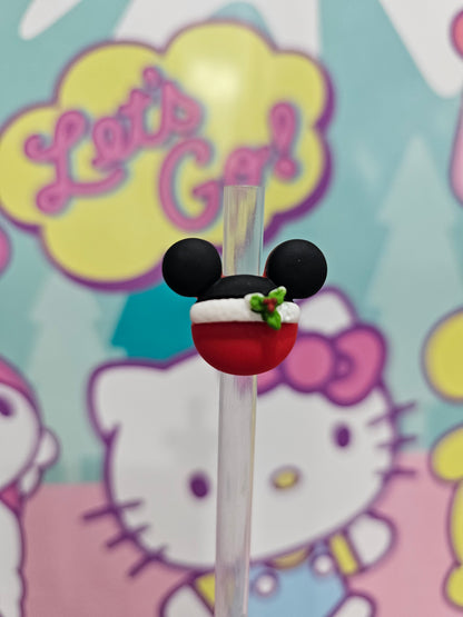 Mickey 003- Straw/pencil or pen charms