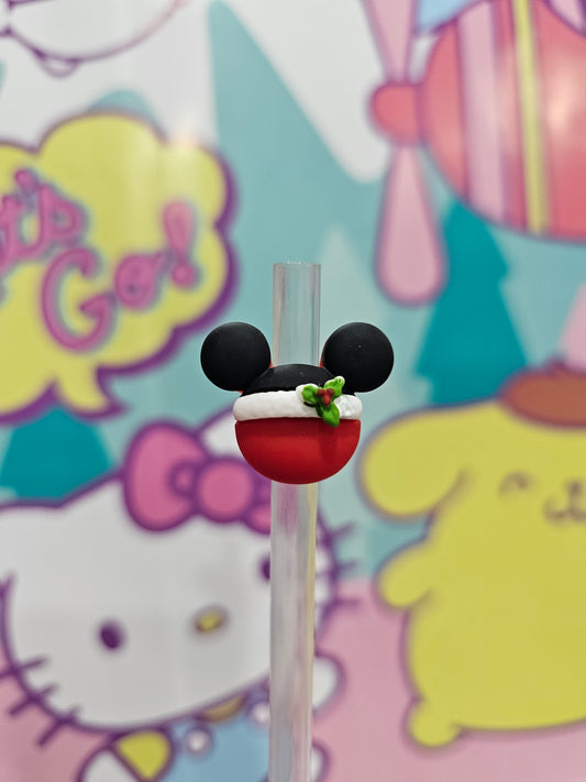 Mickey 003- Straw/pencil or pen charms