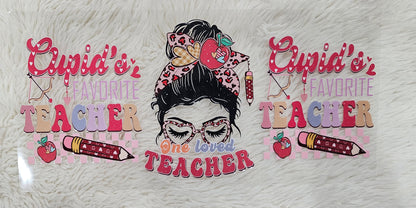 Cupid's favorite teacher pencil - UV DTF WRAP