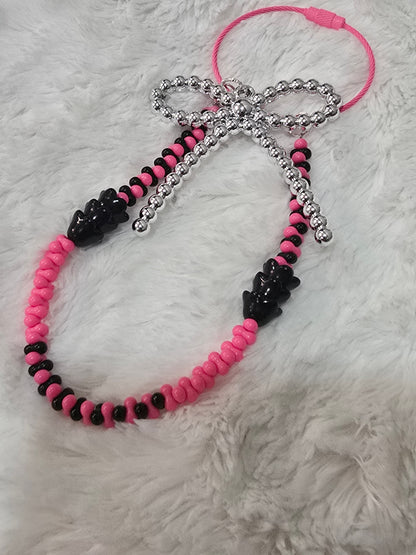 Black pink phone chain/car chain