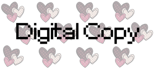 Designer heart- Digital Transparent PNG File