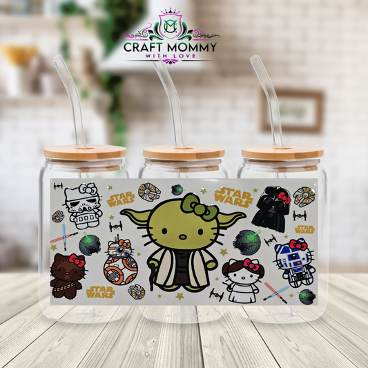 Sanrio Starwars 002- UV DTF Wrap 16 oz