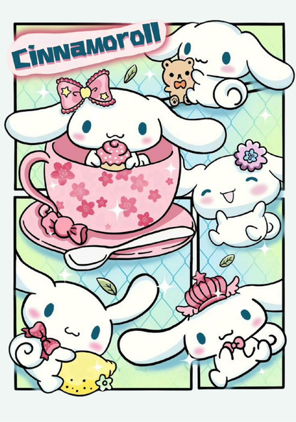 Cinna- Composition book vinyl sticker (front and back)