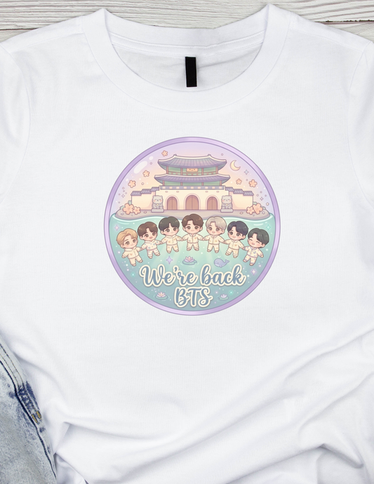 We're back BTS-DTF TRANSFER Prints 9 x 9 inches