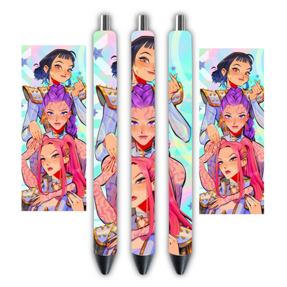 Kpop demon hunters - Pen wrap bundle