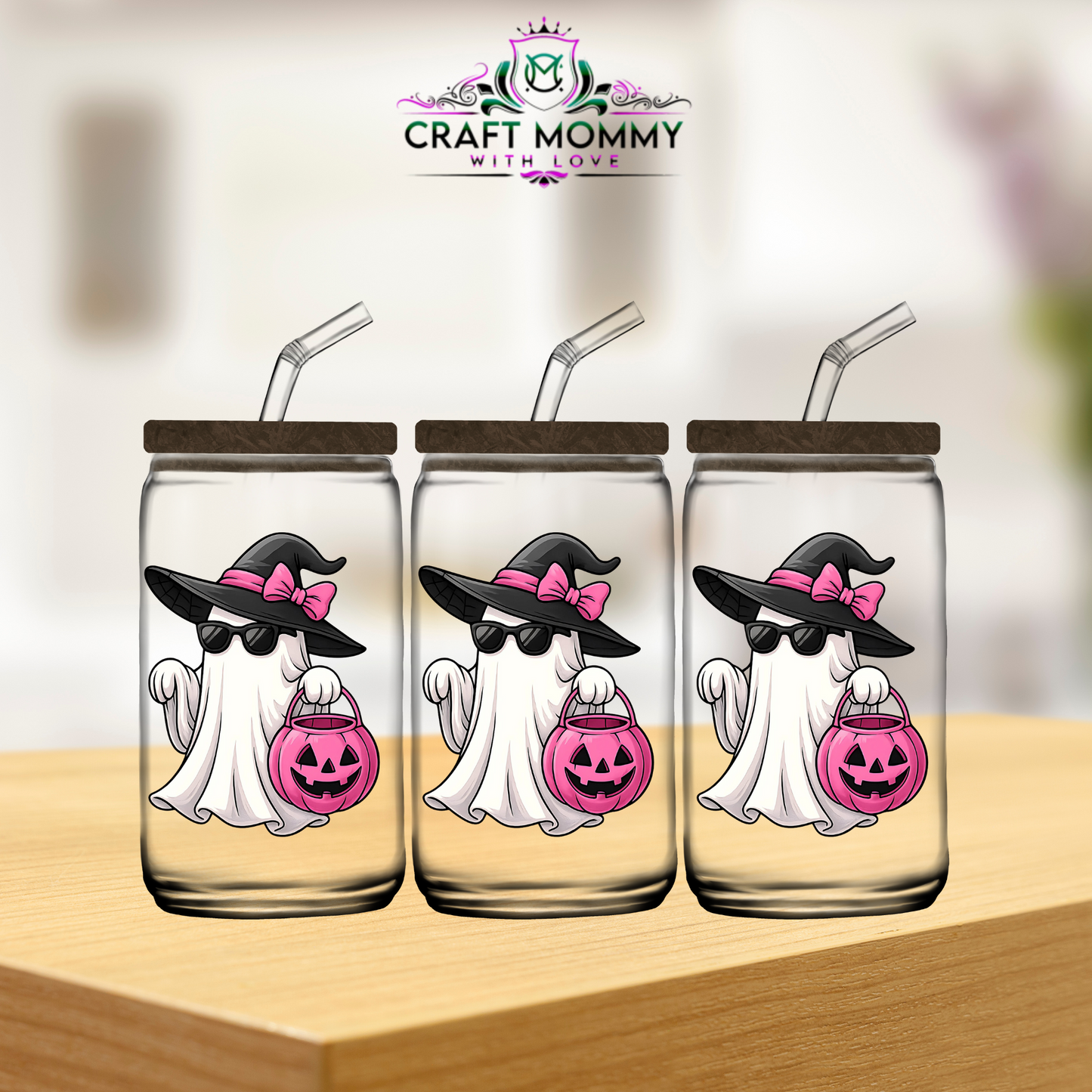 Boo Purple Decals- UV DTF