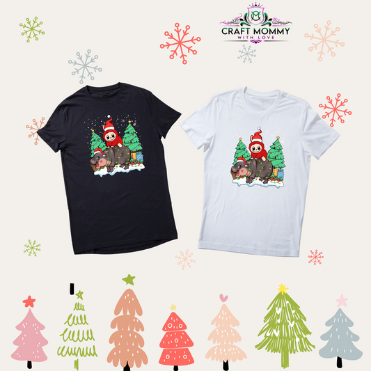 La bubu Christmas design # 003 (DTF Transfer/Iron on)