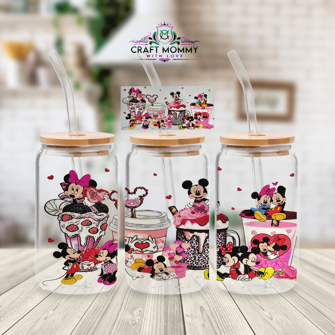 Mickey and Minnie Frappe - UV DTF Wrap 16 oz