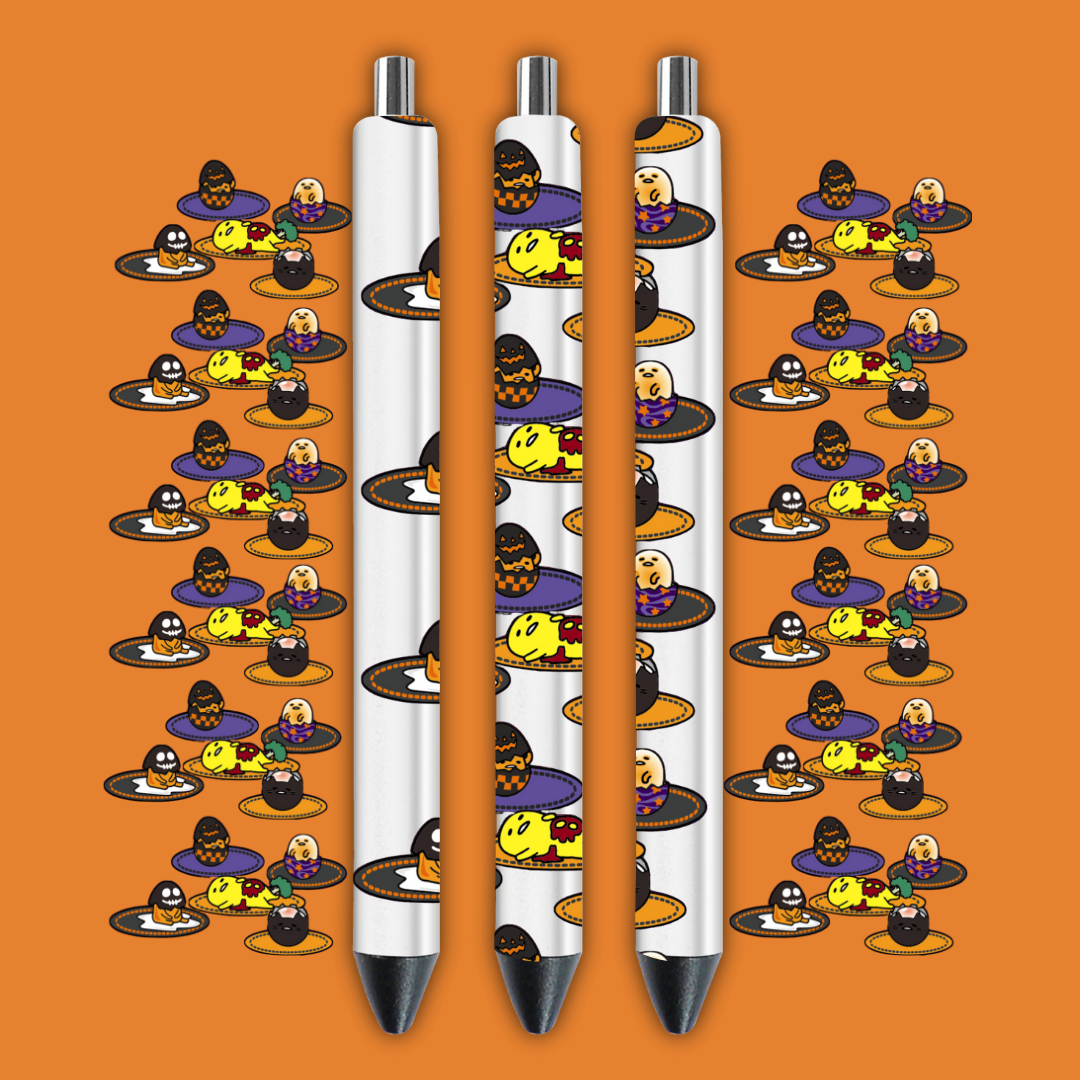 Halloween Pen wrap 4 pcs in 1 sheet