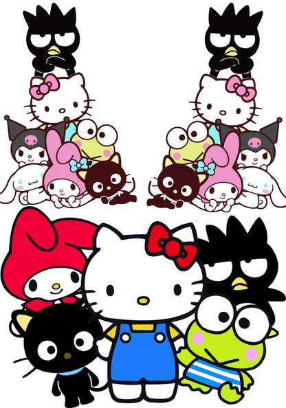 SanRiO - Composition book vinyl sticker (front and back)