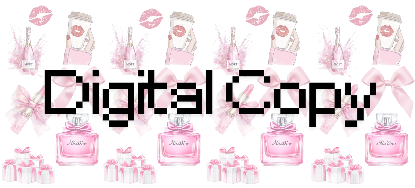 Ms.DiOr and coffee- Digital Transparent PNG File