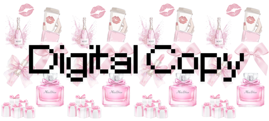 Ms.DiOr and coffee- Digital Transparent PNG File