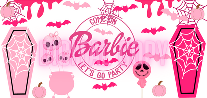 6 Designs of Barbie PNG Transparent background 16oz