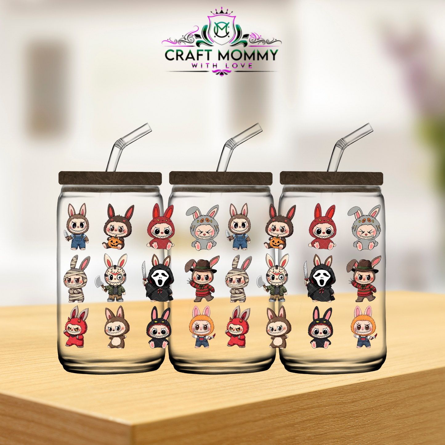 LaBubu Halloween 002 - UV DTF wrap