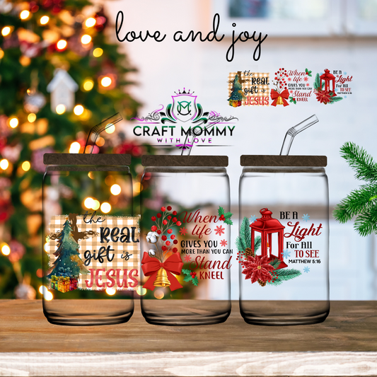 Christmas Collection - The real gift -   3 in 1 sheet decal