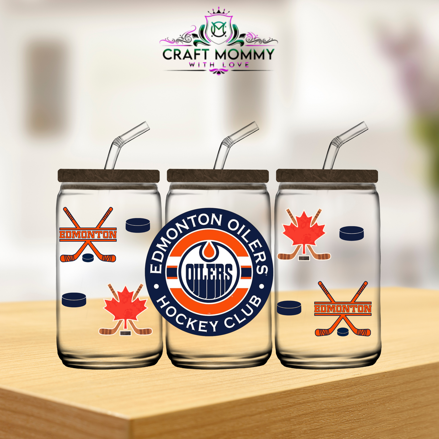 Edmonton Oilers- UV DTF wrap 16oz