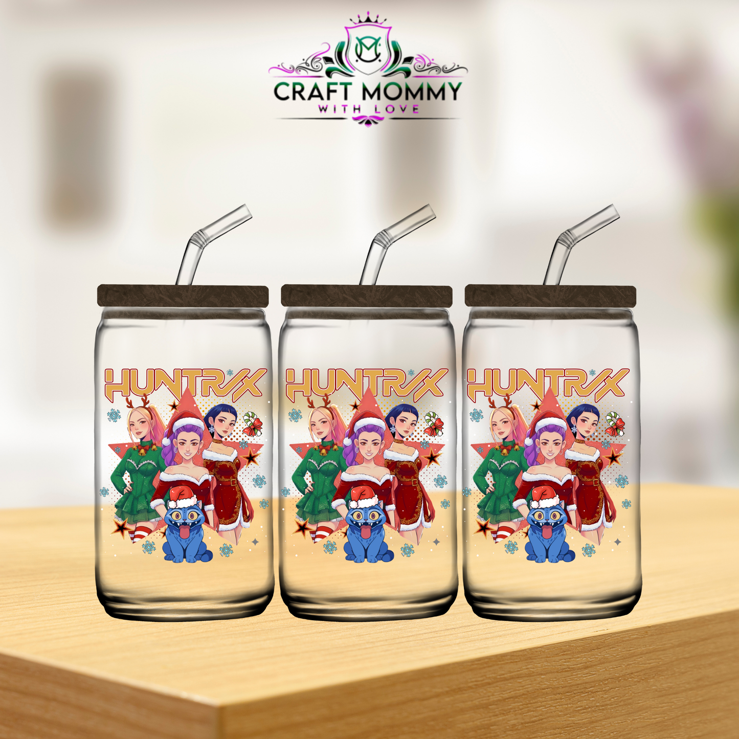 Kpop Demon Hunter Christmas Collection 16oz -UV DTF Wrap