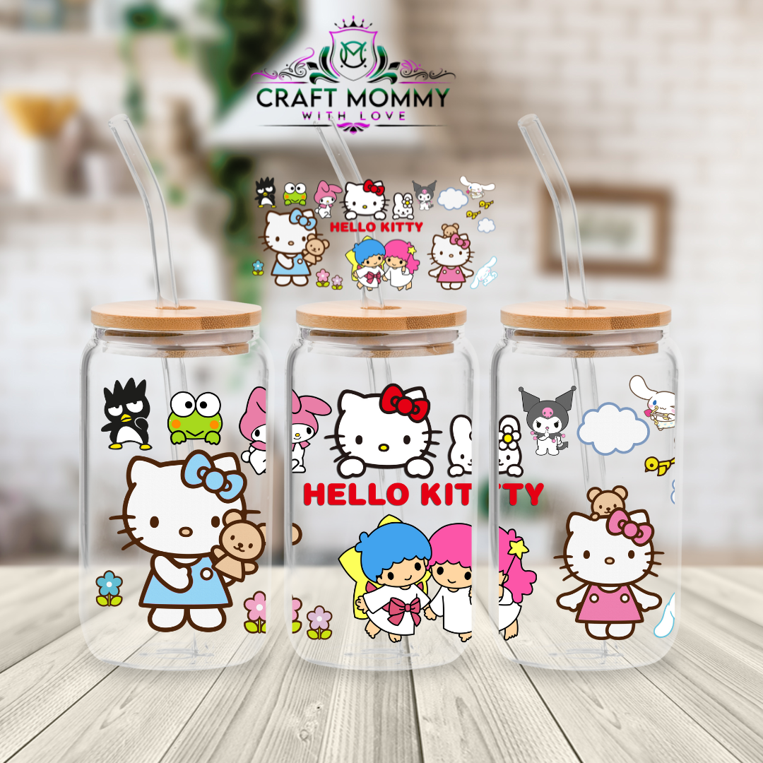 Sanrio Hello Kitty 002- UV DTF Wrap 16 oz