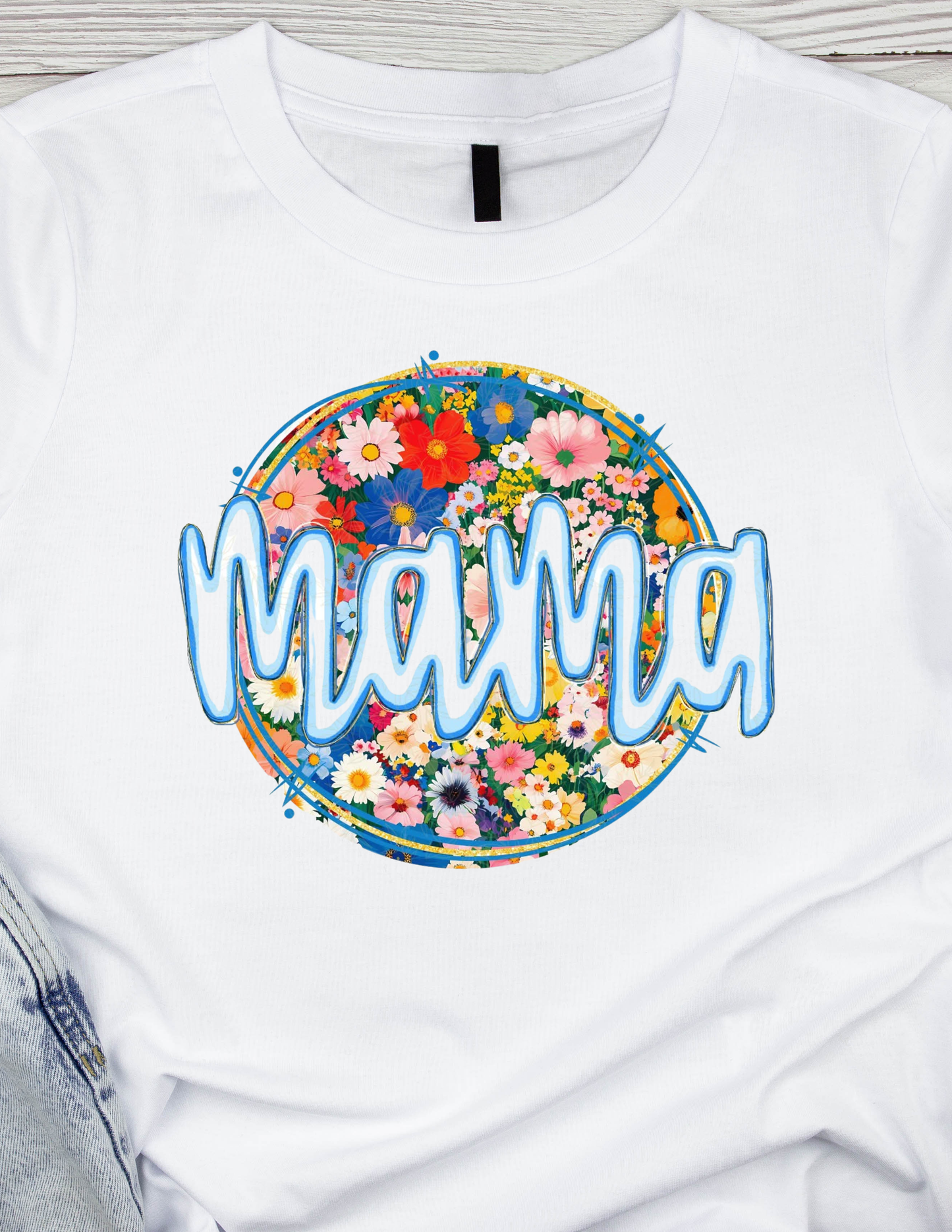 Mama Floral-  DTF TRANSFER Prints 10 x 6 inches