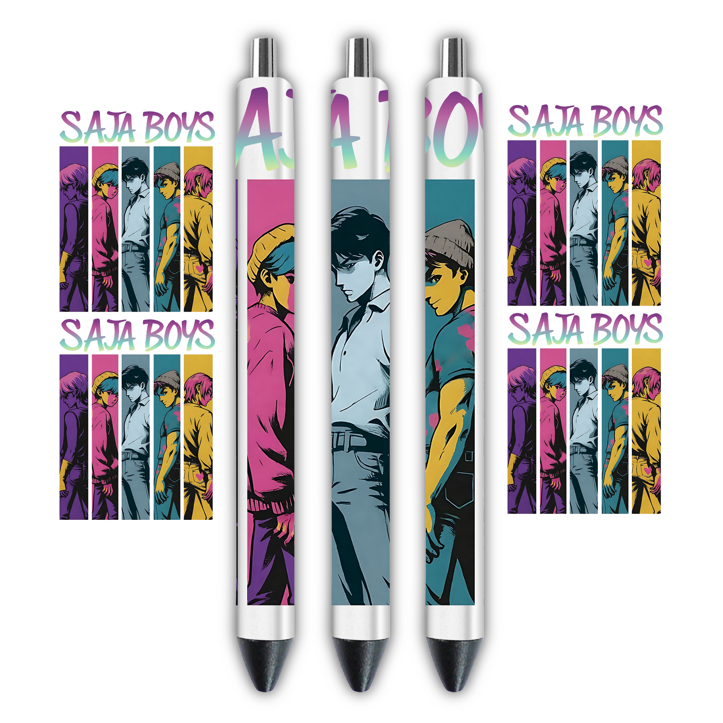 Kpop demon hunters - Pen wrap bundle