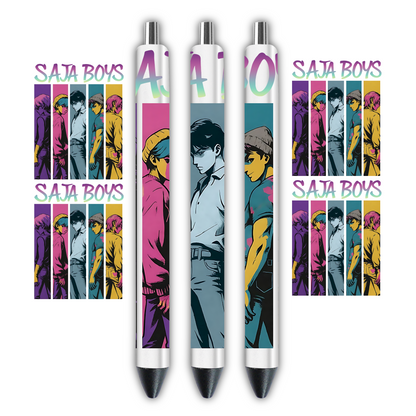 Kpop demon hunters - Pen wrap bundle