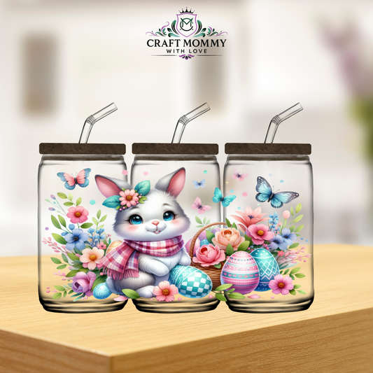 Rabbit Easter Egg- UV DTF wrap 16oz