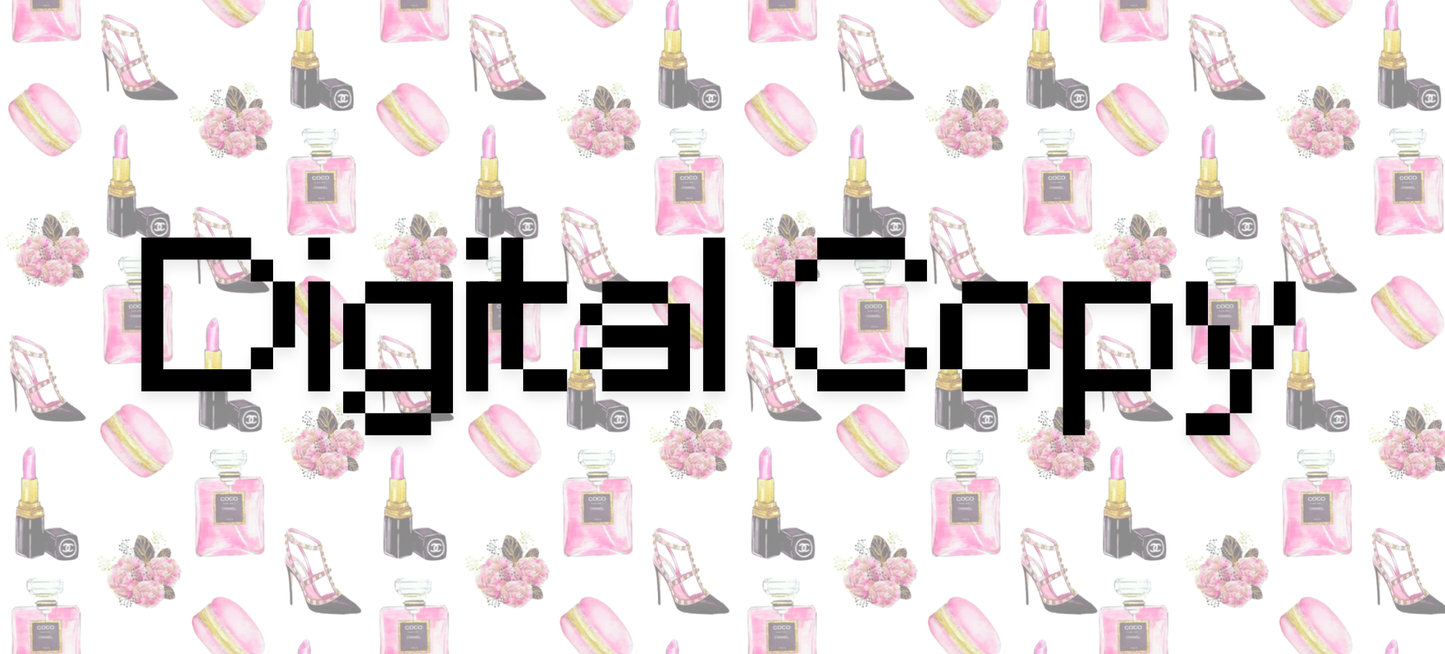 Macaroons,Lippie, heels and perfume- Digital Transparent PNG File