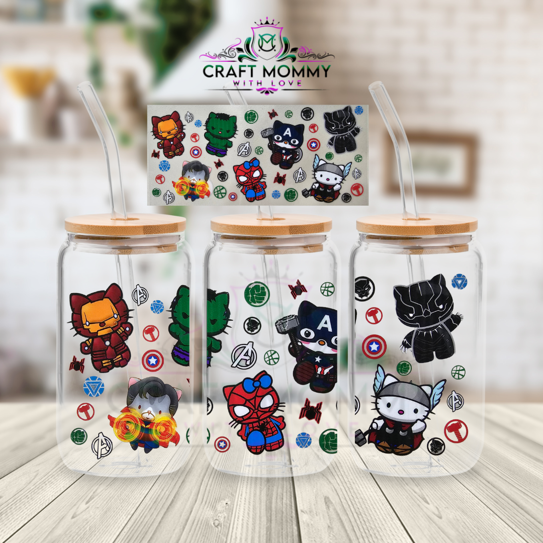 Avengers Sanrio - UV DTF Wrap 16 oz