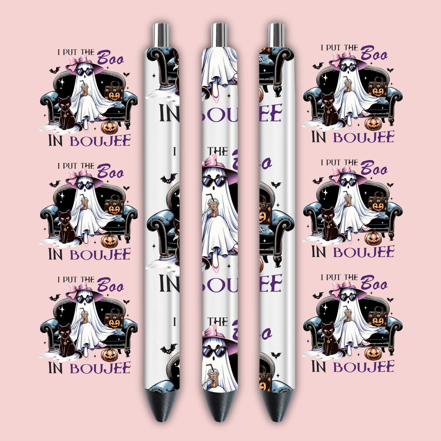 Halloween Pen wrap 4 pcs in 1 sheet