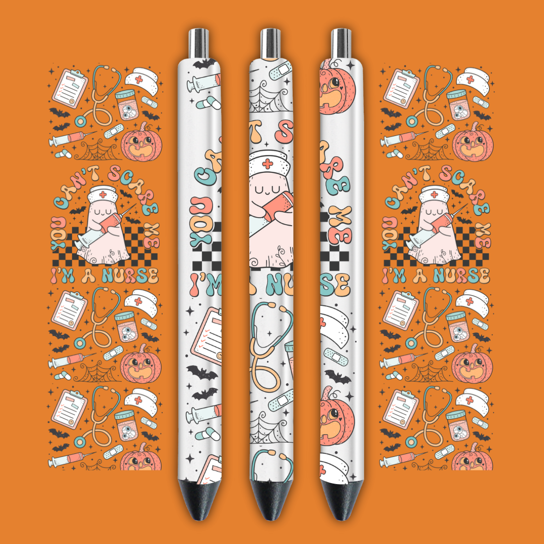 Halloween Pen wrap 4 pcs in 1 sheet