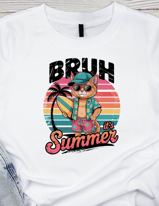 Bru It's summer -DTF TRANSFER Prints  10 x 10 inches