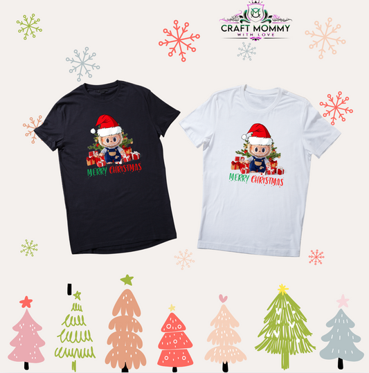 La bubu Christmas design # 009 (DTF Transfer/Iron on)