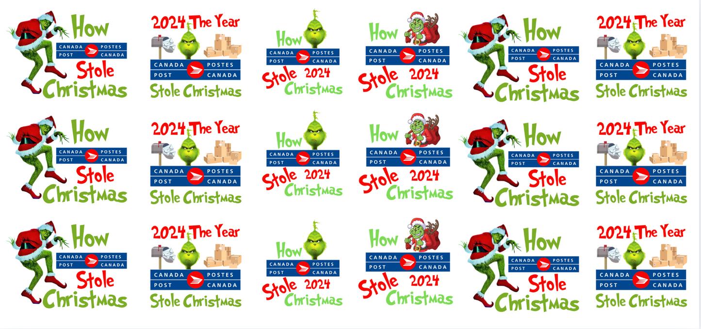 How Canada Post Stole Christmas Decal sheet