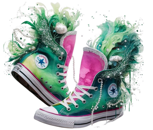 Green Chucks -  DTF TRANSFER Prints