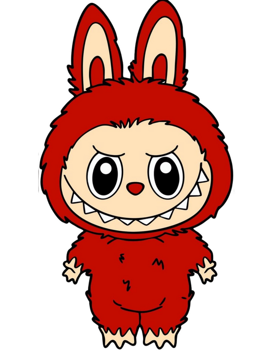 Labubu red-  DTF TRANSFER Prints