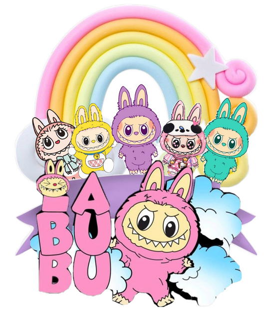 Labubu Rainbow-  DTF TRANSFER Prints