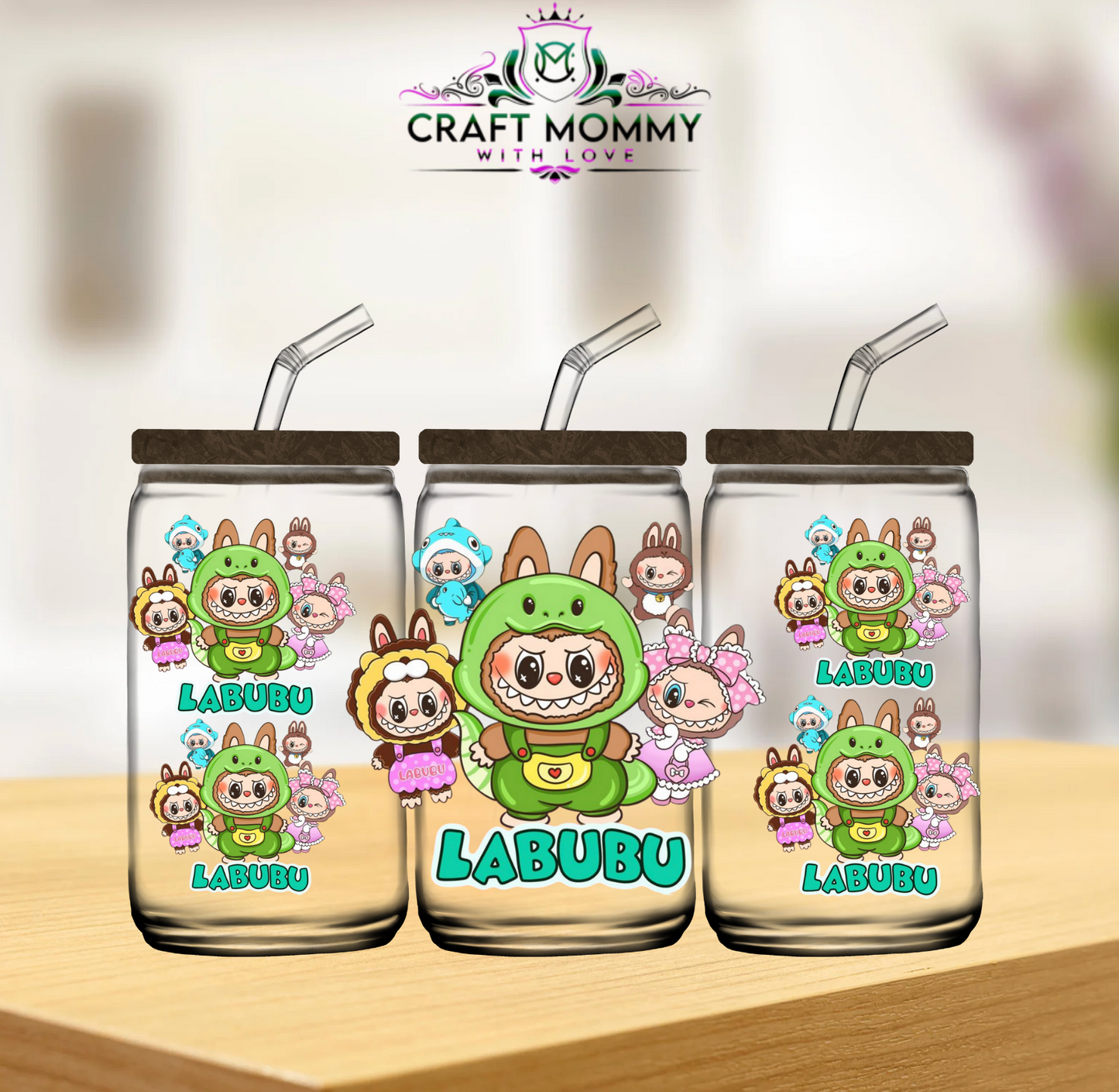 Labubu Dino- UV DTF wrap