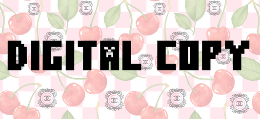 Pink CC girly- Digital Transparent PNG File