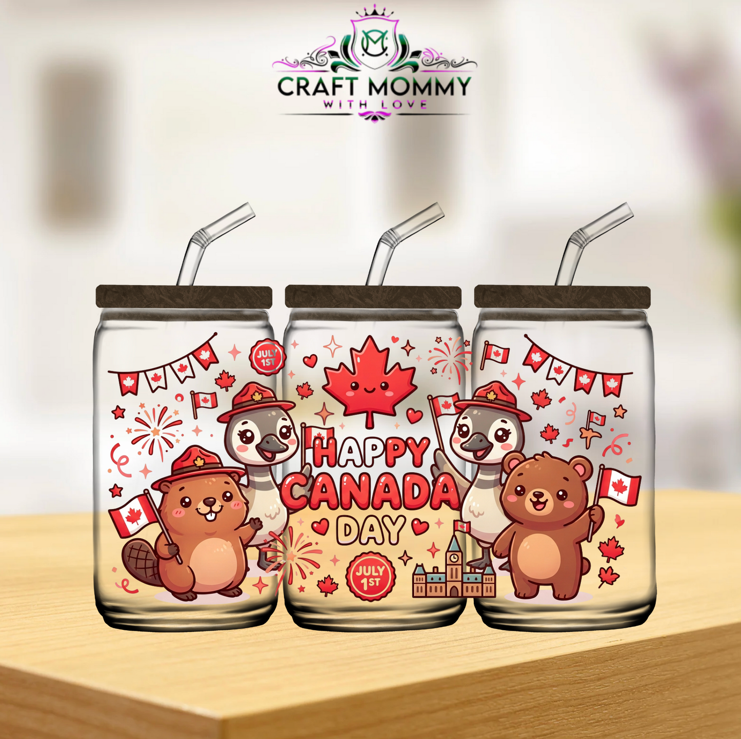 Canada Day- UV DTF wrap 16oz