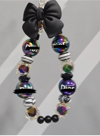 Designer Black Phone chain/Charm