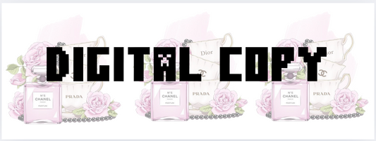 Cup and perfume- Digital Transparent PNG File